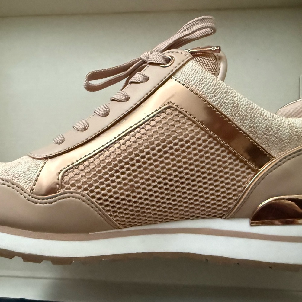Michael Kors Women's Light Beige Sneakers - Picture 2 of 6